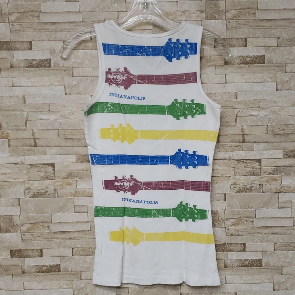 Hard Rock Cafe Hotel White Tank Skull - Picture 4 of 6